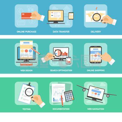 商務(wù)辦公和營銷圖標(biāo)